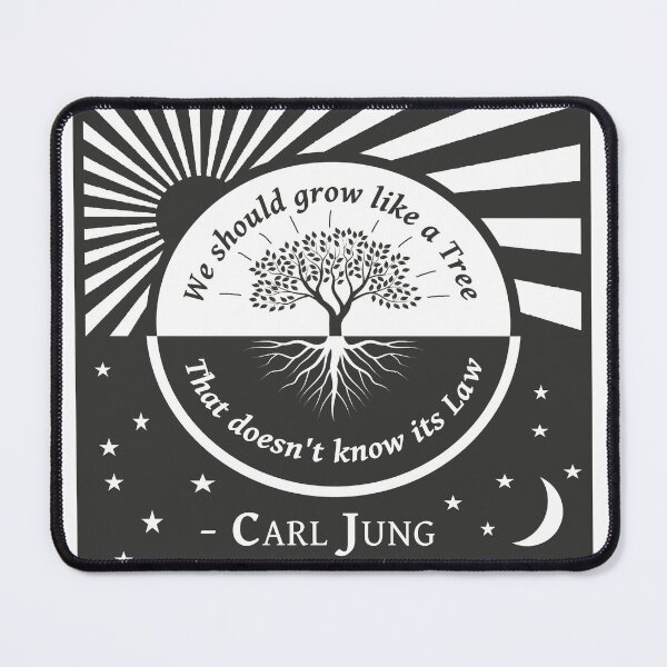 Item preview, Carl Jung Quote - We should grow like a tree, that does not know its law designed and sold by cheesejake.