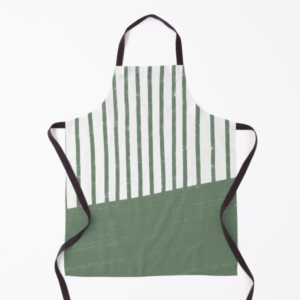 Item preview, Handmade Stripe Block Pattern (sage green/white) designed and sold by Design Minds Boutique.