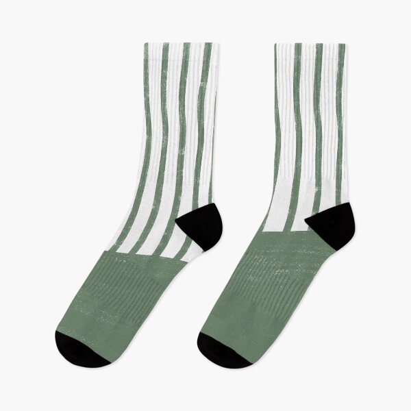 Item preview, Handmade Stripe Block Pattern (sage green/white) designed and sold by Design Minds Boutique.