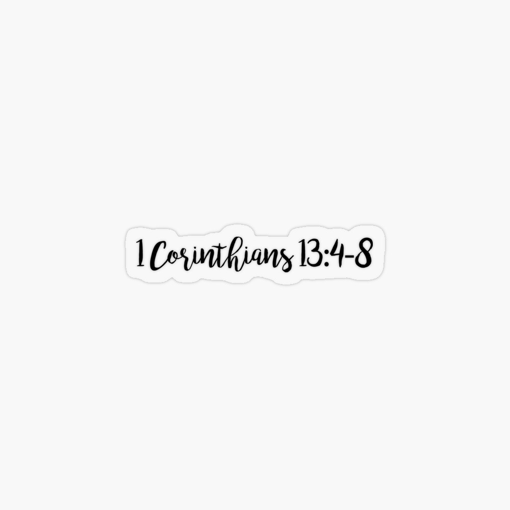 Religious cross with 1 Corinthians 13 tattoo idea | TattoosAI