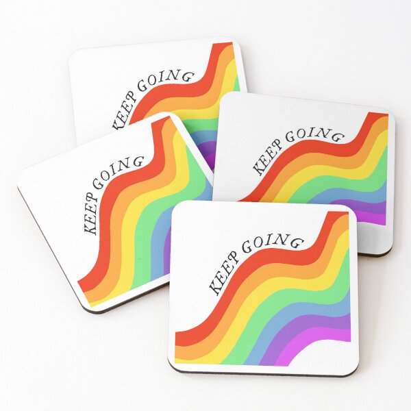 Item preview, Positivity Rainbow Keep Going Design designed and sold by jeminamarina.