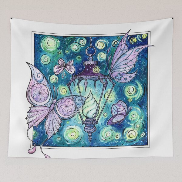 Item preview, To the light ~ lantern butterfly firefly magic designed and sold by DeidraLissa.