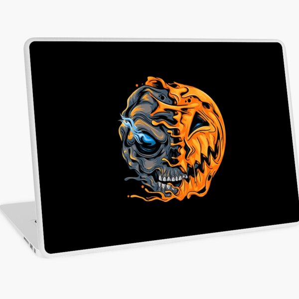 Item preview, Halloween pumpkin half skull designed and sold by zaher97.