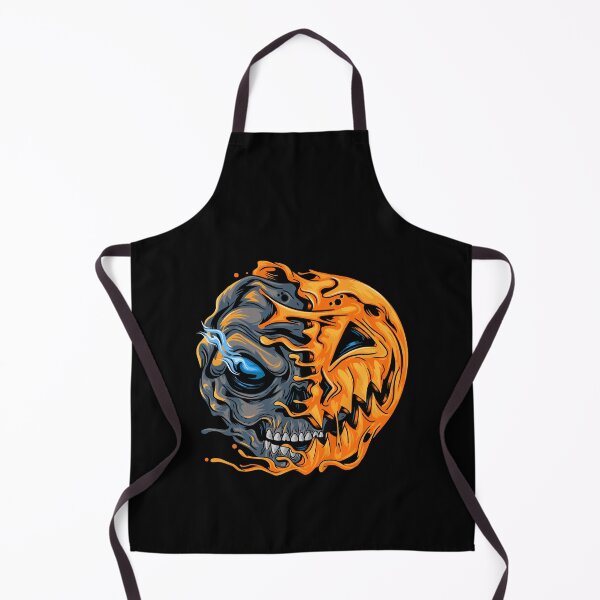 Item preview, Halloween pumpkin half skull designed and sold by zaher97.
