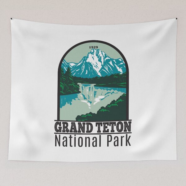 Item preview, Grand Teton Jackson Hole Valley National Park Wyoming designed and sold by KrisSidDesigns.