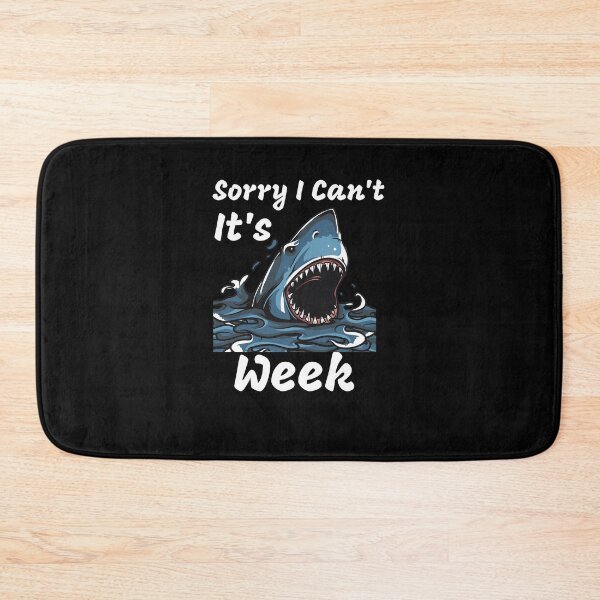 Item preview, Wild Blue Shark Sorry I Can't It's Week Quote Tshirt Gift Idea For  Friend designed and sold by medbdj.