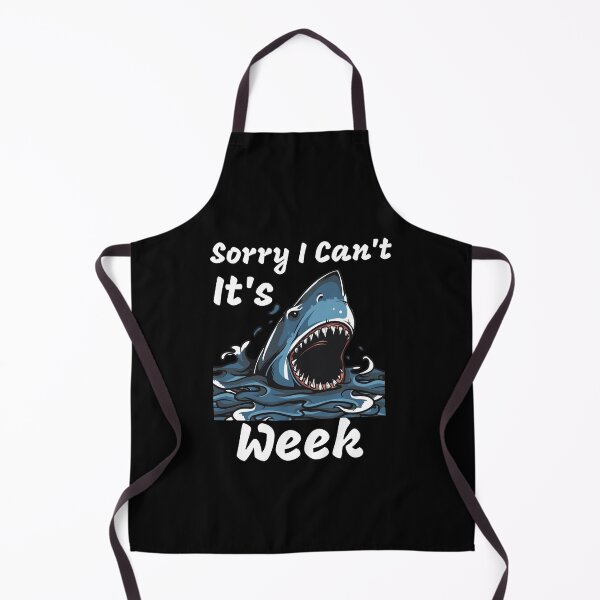 Item preview, Wild Blue Shark Sorry I Can't It's Week Quote Tshirt Gift Idea For  Friend designed and sold by medbdj.