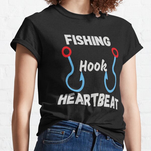 Fishing Pulse Heartbeat T-SHIRT Fish Gear Accessories Funny Gift Birthday  Hobby