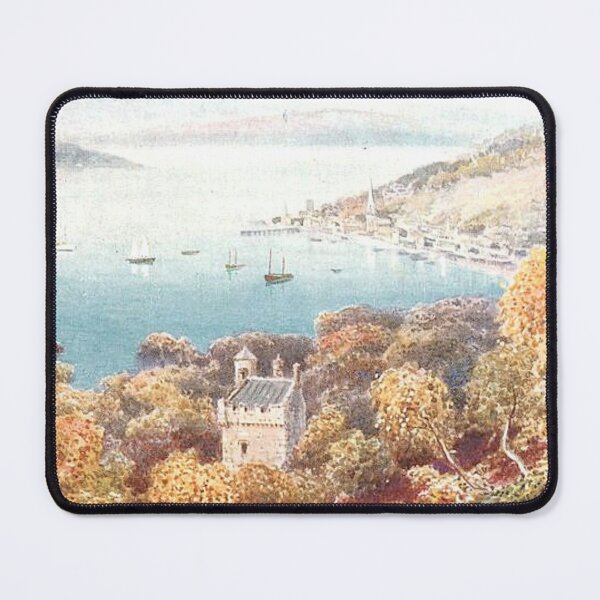 Artikelvorschau, Vintage Illustration von Kames Castle, Port Bannatyne, Isle of Bute entworfen und verkauft von yourscotland.