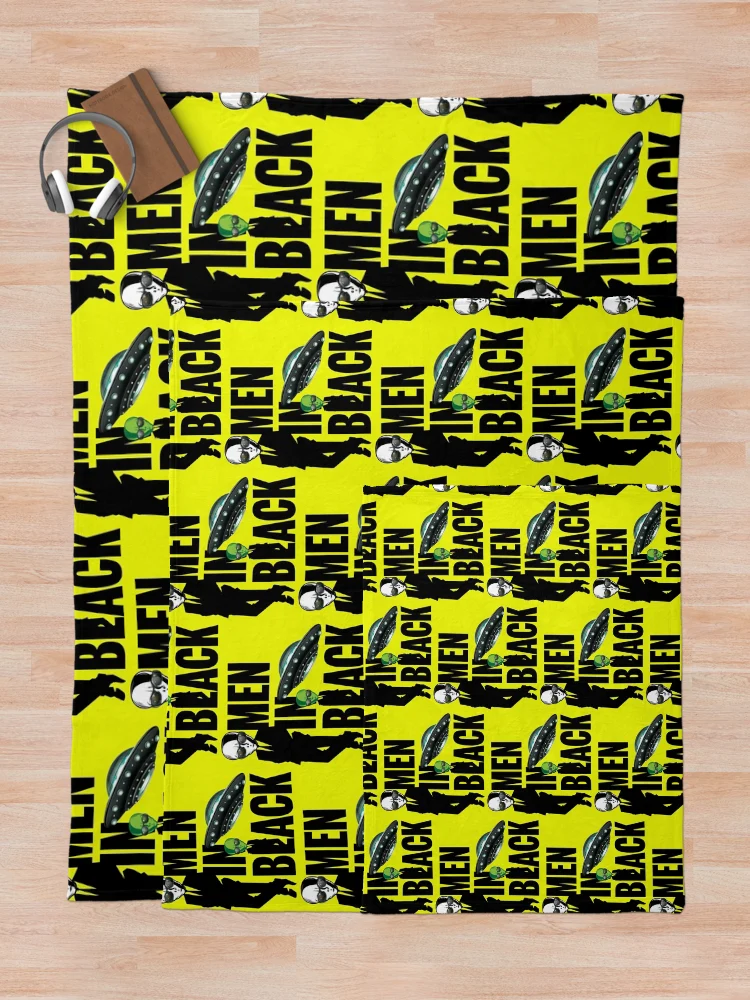 Thumbnail 5 of 6, Throw Blanket, Men In Black designed and sold by RIGHTCHUS.