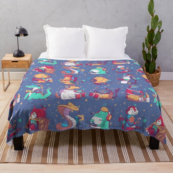 Item preview, Cartoon Animals Playing Video Games All Over Print Pattern - Blue designed and sold by MnEmzStudio.