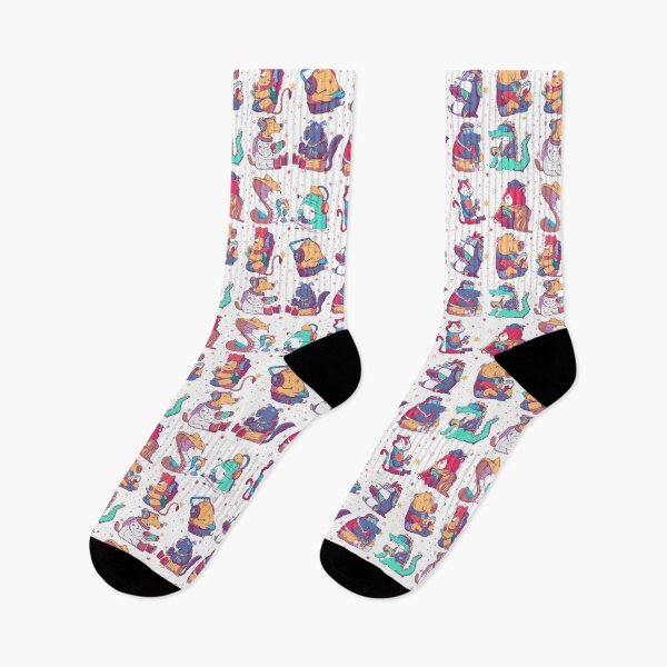 Item preview, Cartoon Animals Playing Video Games All Over Print Pattern - White designed and sold by MnEmzStudio.