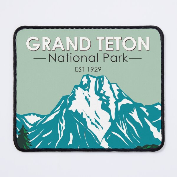 Artikelvorschau, Grand Teton Jackson Hole Valley Nationalpark Wyoming Vintage entworfen und verkauft von KrisSidDesigns.