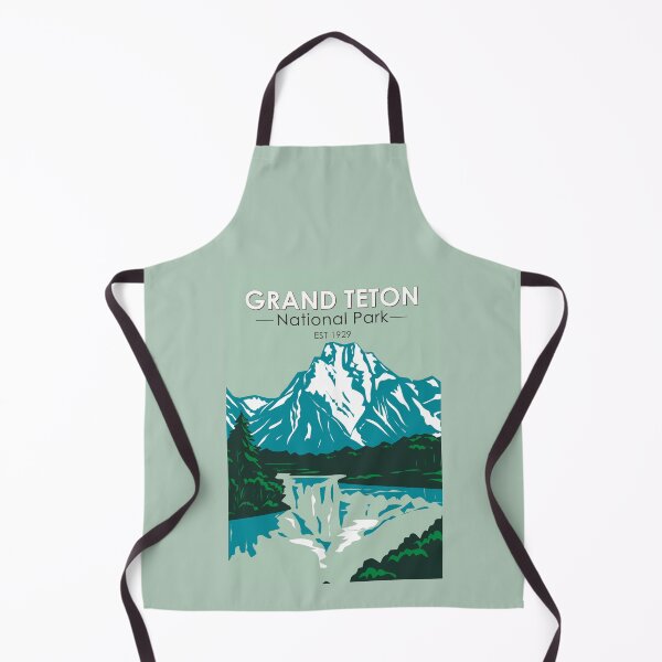Item preview, Grand Teton Jackson Hole Valley National Park Wyoming Vintage designed and sold by KrisSidDesigns.