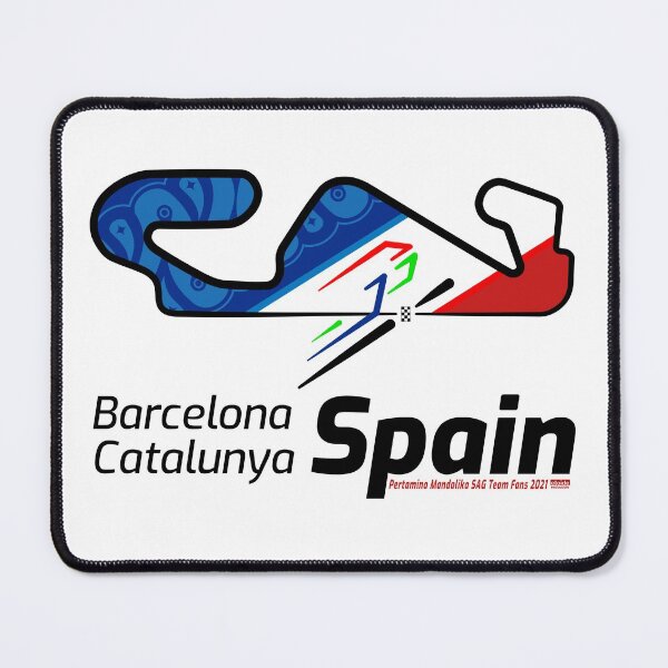 Item preview, Barcelona - Catalunya - Spain Race Track Circuit 2021 on Bright - Real Biker designed and sold by etoide.