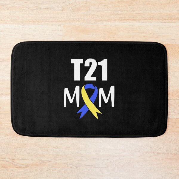 Item preview, T21 Mom Down Syndrome Awareness Yellow Blue Ribbon Gift designed and sold by emmanu38pre.
