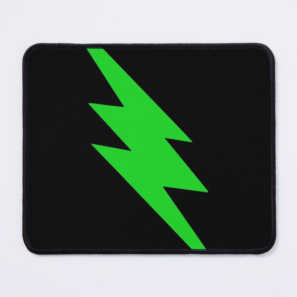 Item preview, Green Lightning Bolt designed and sold by SpaceAlienTees.