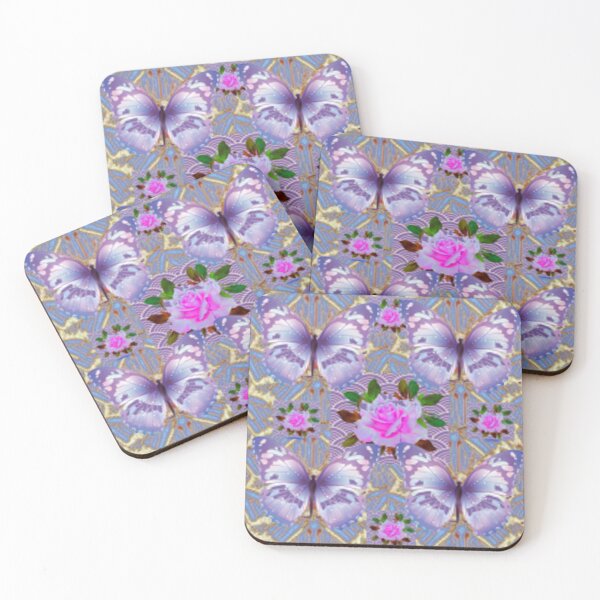 Item preview, PINK GARDEN ROSES ON GREY  ART designed and sold by sharlesart.