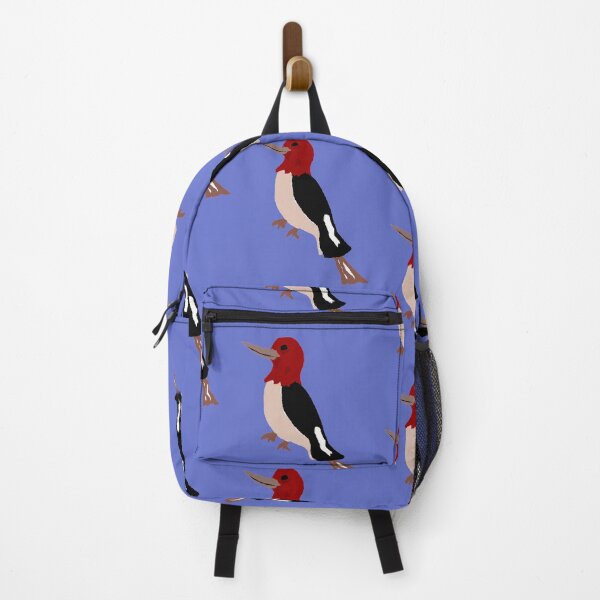 Item preview, Cool Red-headed woodpecker Primitive Art designed and sold by Nature's Fancy.