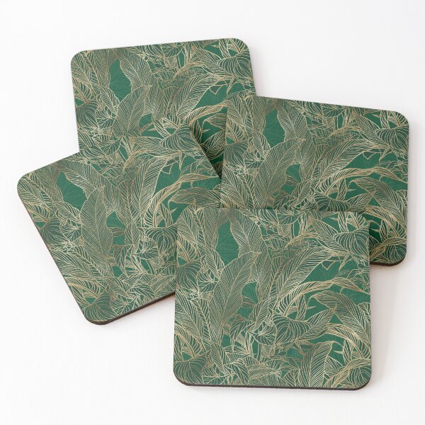 Item preview, Modern Green Gold Foliage Plant Botanical Design designed and sold by InovArtS.