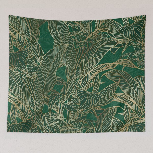 Item preview, Modern Green Gold Foliage Plant Botanical Design designed and sold by InovArtS.