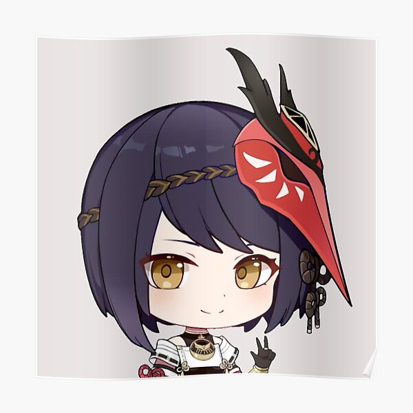 sara genshin chibi