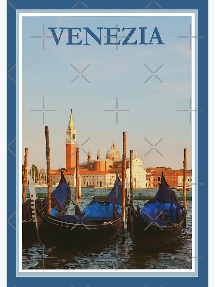 Travel Posters Venice - Italy City of Water Travel Poster, Retro, Vintage  Poster