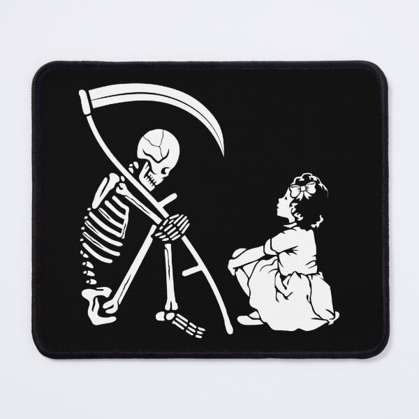 Item preview, Girl Befriends Death Reaper Skeleton designed and sold by SpreadForSatan.