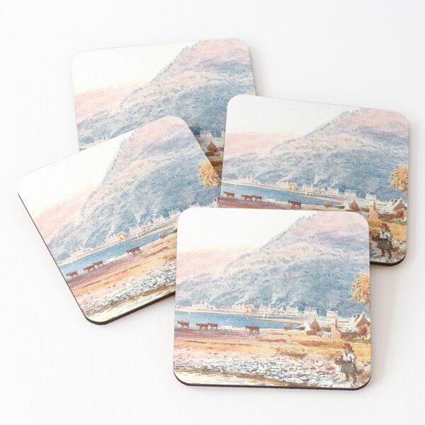 Item preview, Vintage Illustration of Kilchattan Bay, Isle of Bute designed and sold by yourscotland.