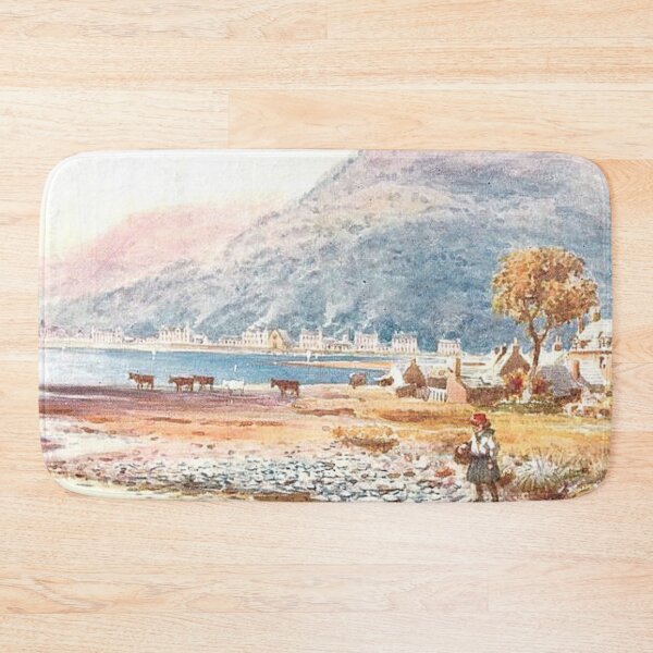 Artikelvorschau, Vintage Illustration von Kilchattan Bay, Isle of Bute entworfen und verkauft von yourscotland.