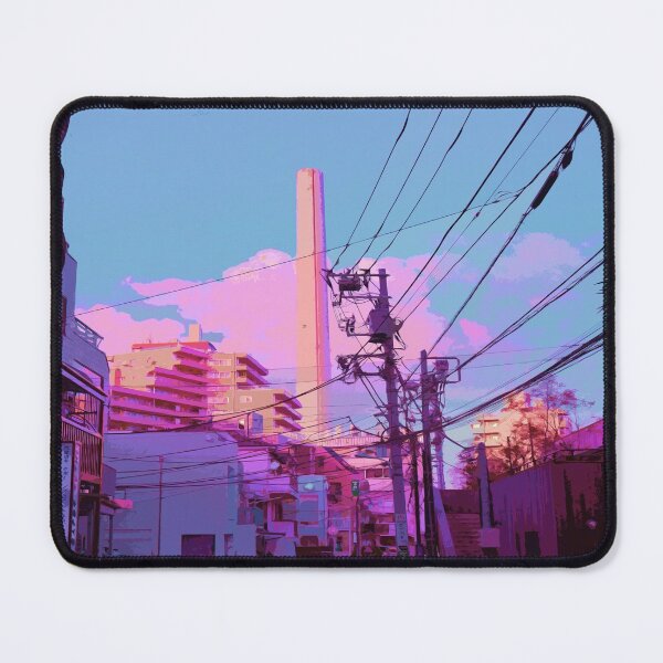 Item preview, Pink and blue anime clouds designed and sold by Oni Kanzen.