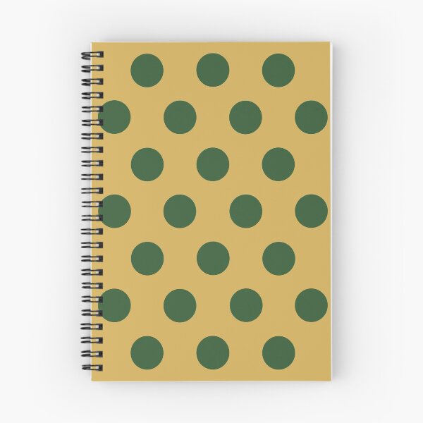 Item preview, Large PINE GREEN and GOLD POLKA DOTS designed and sold by RachelMacht.