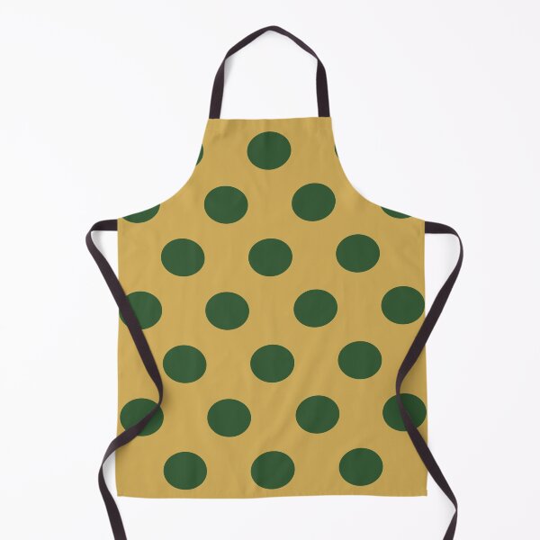 Item preview, Large PINE GREEN and GOLD POLKA DOTS designed and sold by RachelMacht.