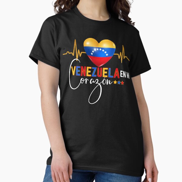 Aperçu de l'œuvre Venezuela en el Corazon Fierté vénézuélienne créée et vendue par Nzgiftsandmore.