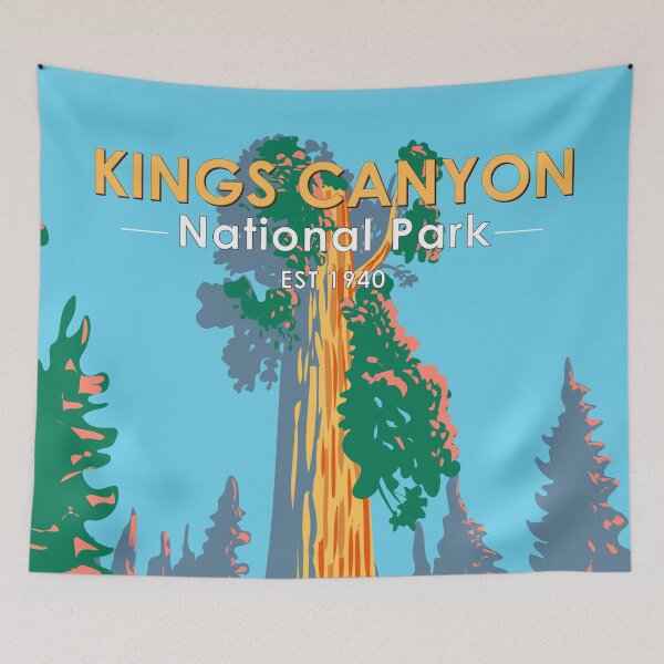 Item preview, Kings Canyon National Park General Grant Tree California Vintage designed and sold by KrisSidDesigns.
