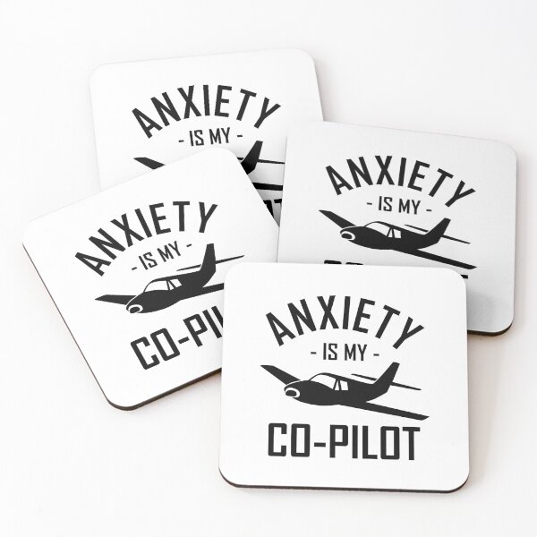 Item preview, Anxiety Is My Co-Pilot designed and sold by SpaceBandidos.