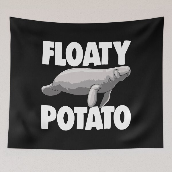 Item preview, Floaty Potato Manatees designed and sold by Bendthetrend.