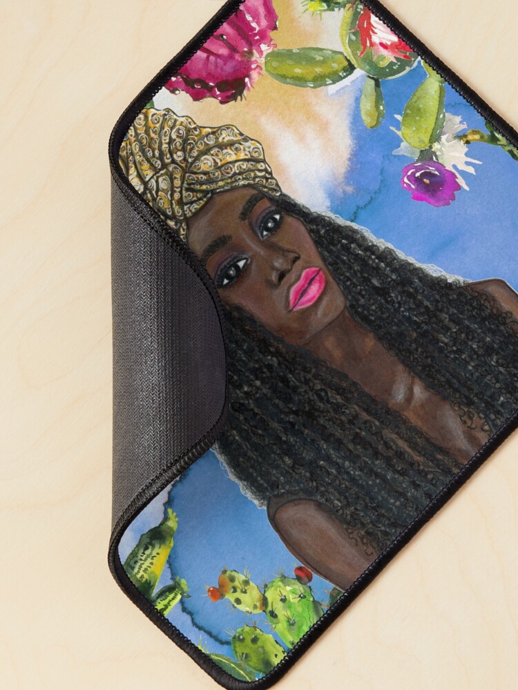 Thumbnail 2 of 5, Mouse Pad, Boho Goddess designed and sold by sincerelyteia.