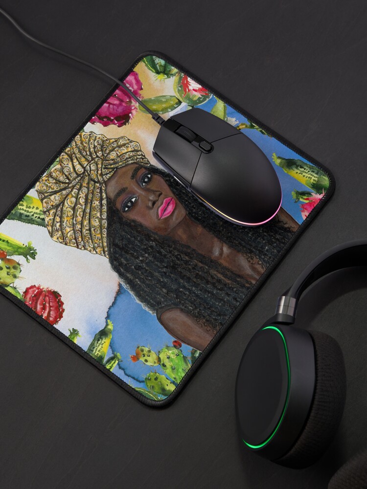 Thumbnail 4 of 5, Mouse Pad, Boho Goddess designed and sold by sincerelyteia.