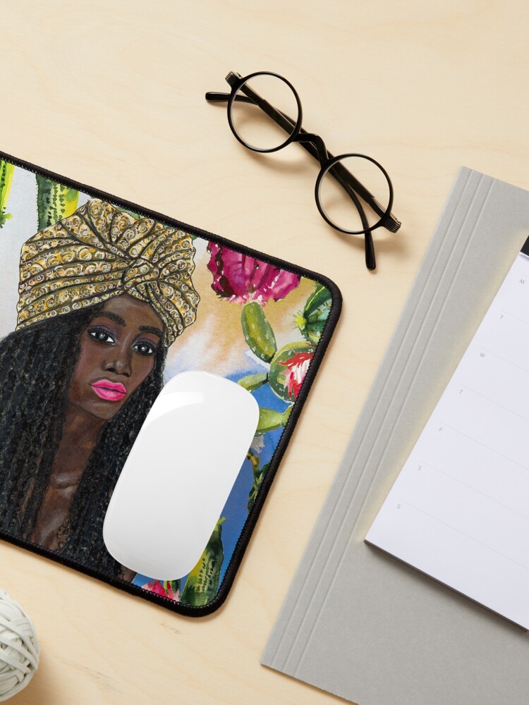 Thumbnail 3 of 5, Mouse Pad, Boho Goddess designed and sold by sincerelyteia.