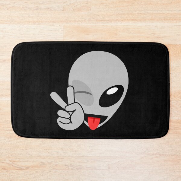 Item preview, Alien Wink Peace Tongue Emoji designed and sold by SpaceAlienTees.