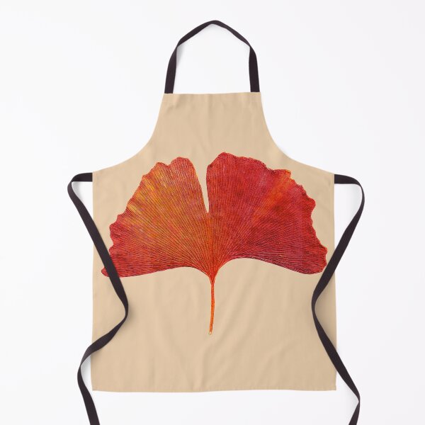 Item preview, Red Orange Ginkgo Biloba Fall Autumn Leaf designed and sold by badlydrawnbabe.