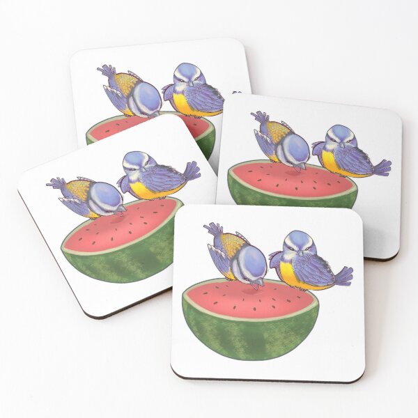 Item preview, bird eating watermelon designed and sold by cpilustra7-.