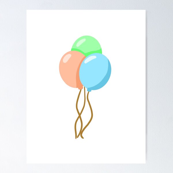 Item preview, Birthday Balloons designed and sold by CPArtStudios.
