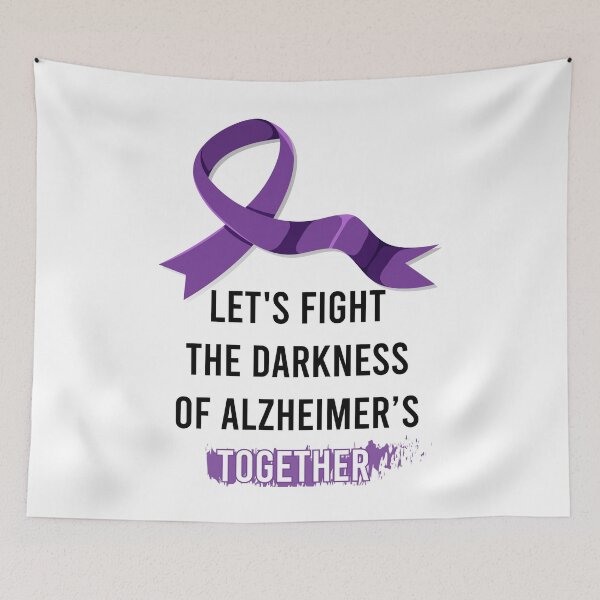 Item preview, Alzheimers Awareness Purple Ribbon Hope designed and sold by ALYODESIGN.
