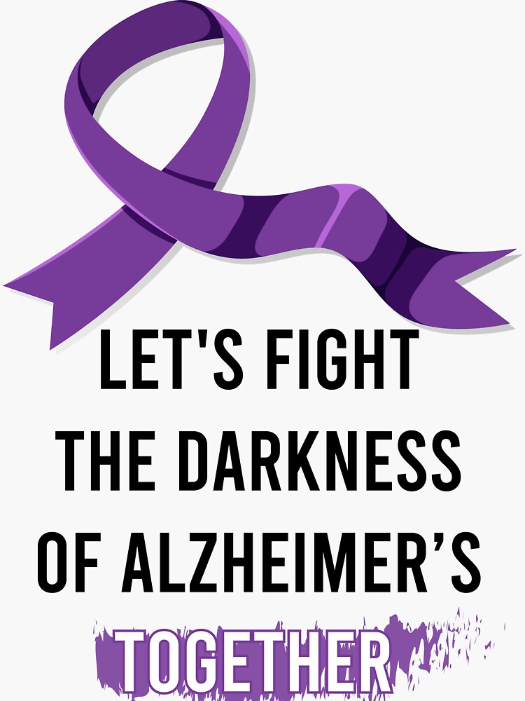 Alzheimer's Awareness Vinyl Decal Ribbon outlets Hope