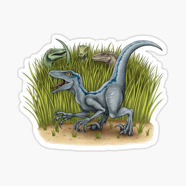 Jurassic World Velociraptors Sticker By Lyndseygreen Redbubble