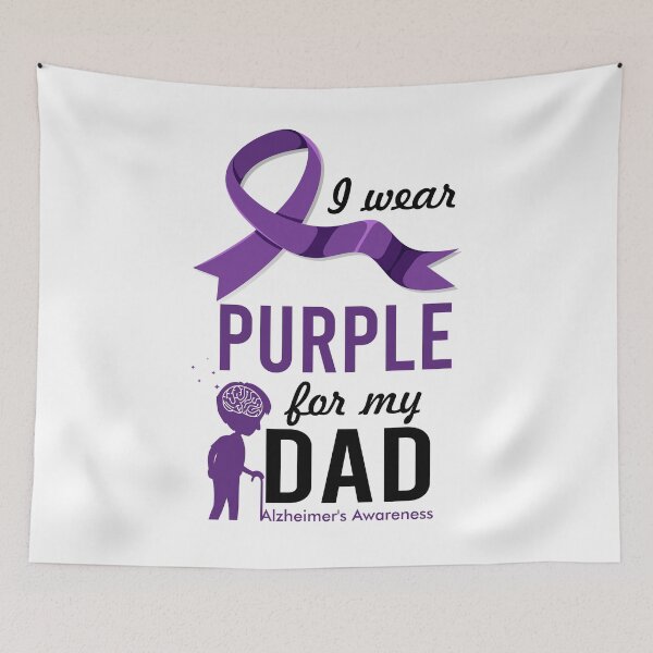 Item preview, I Wear Purple for My Dad Alzheimers Awareness designed and sold by ALYODESIGN.