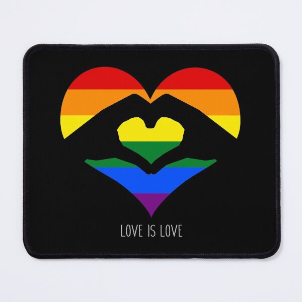 Item preview, Love Is Love LGBT Rainbow Heart  designed and sold by SpaceAlienTees.