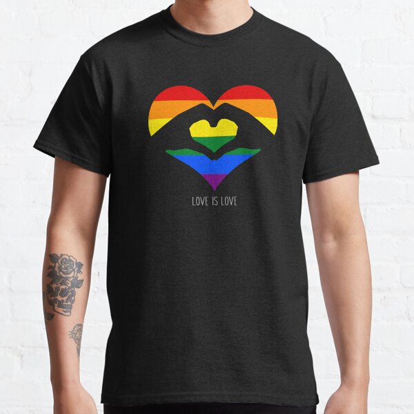Item preview, Love Is Love LGBT Rainbow Heart  designed and sold by SpaceAlienTees.